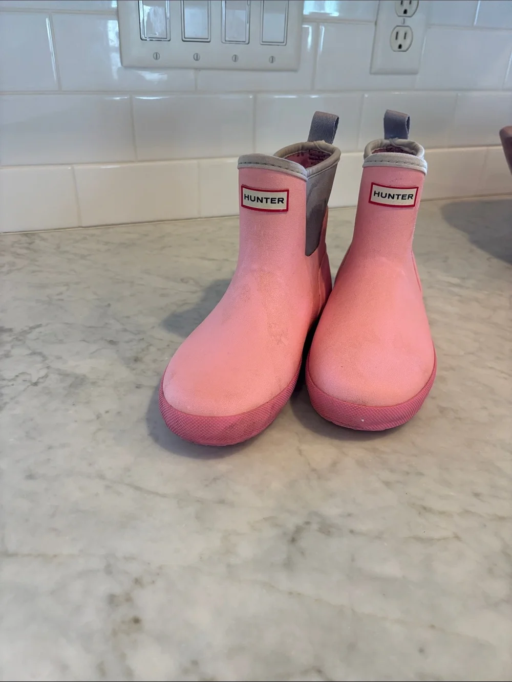 Hunter Kids Finley Pull On Waterproof Rain Boots